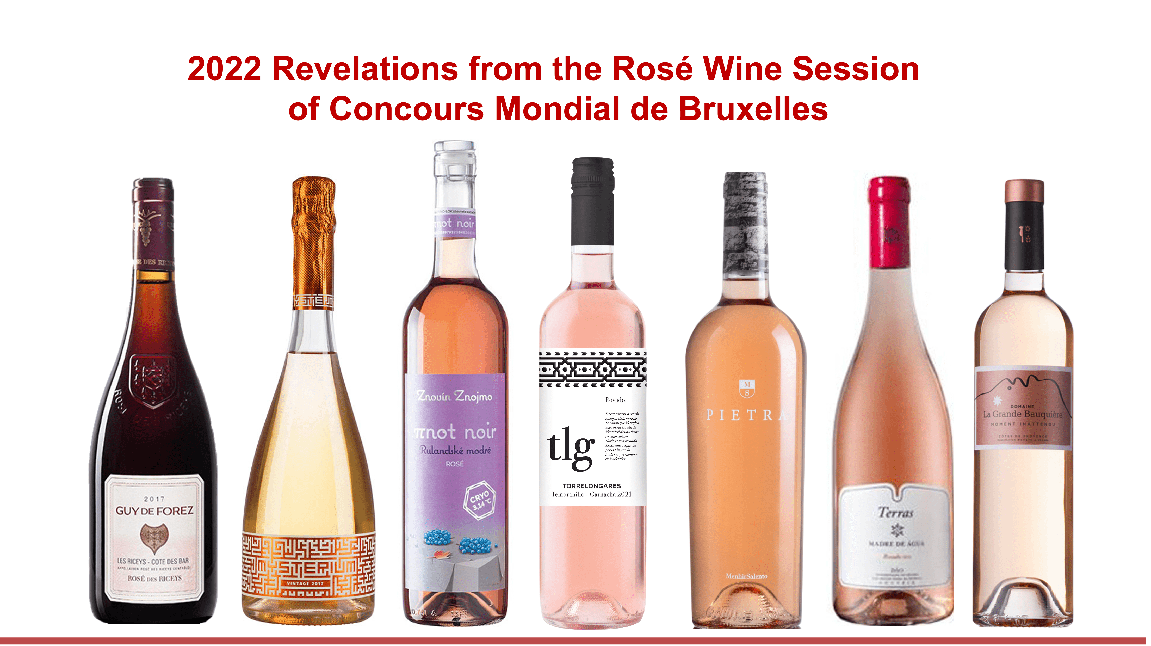 Le Concours Mondial de Bruxelles dévoile les meilleurs vins rosés de l’année