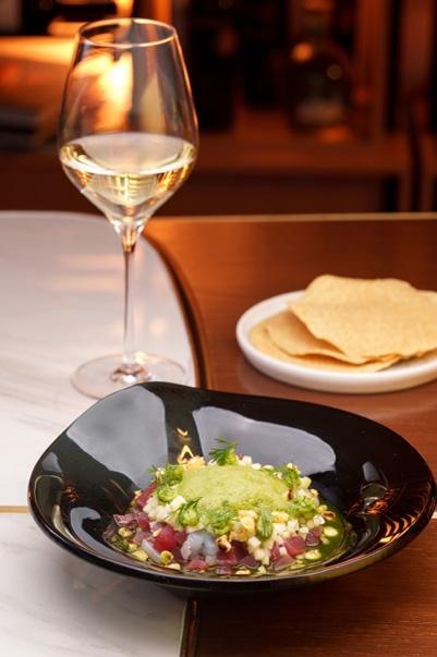 Picture of a glass of wine and a plate