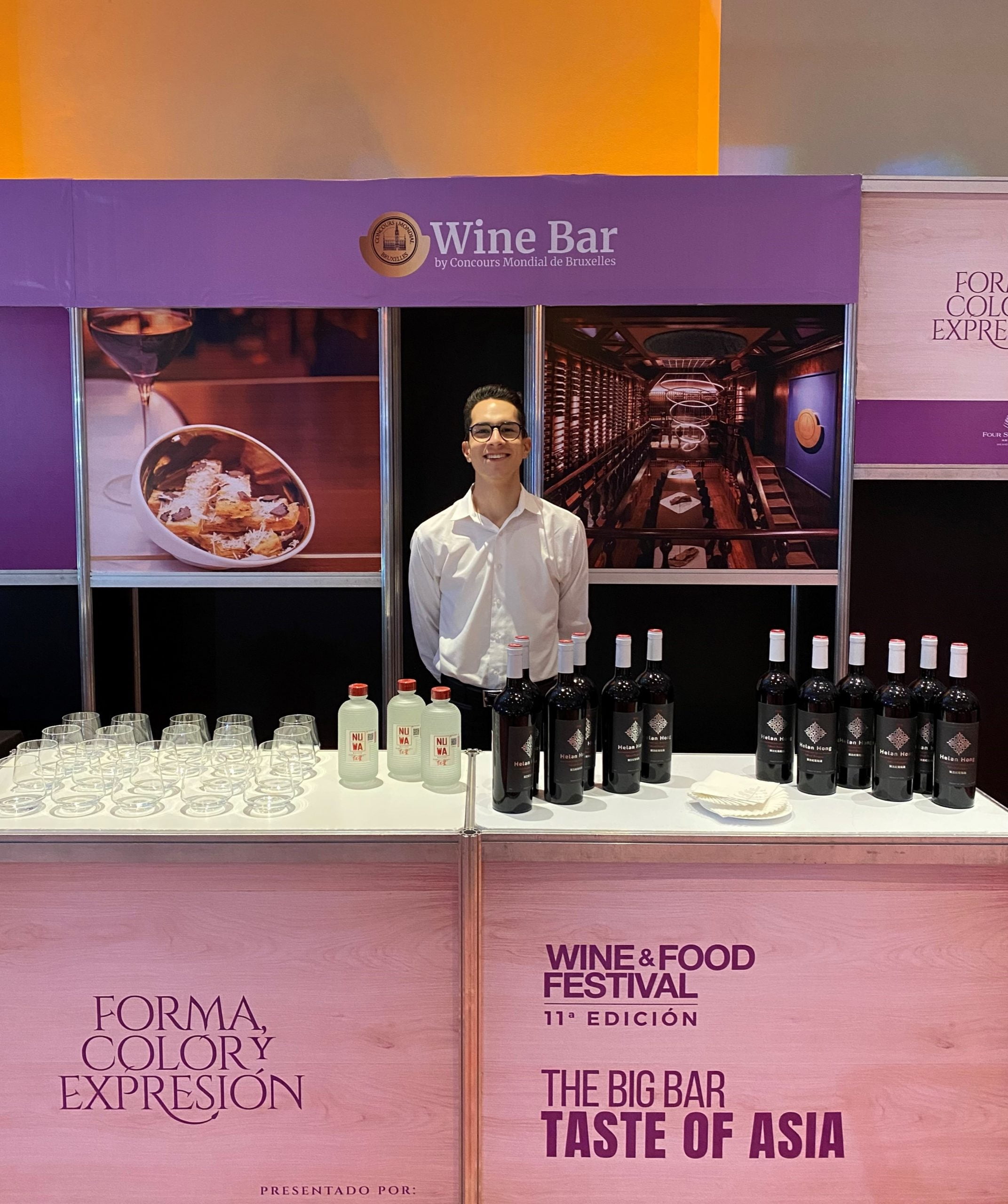 El Wine Bar by CMB y etiquetas de 10 bodegas premiadas en el Concours Mondial de Bruxelles presentes en el Wine & Food Festival 2023